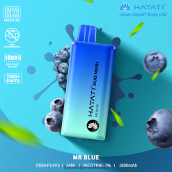 Hayati Duo Mesh wegwerpbaar meneer blauw XX66X174 Hayati Vape Review