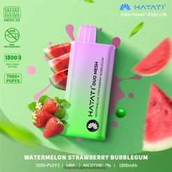 Hayati Duo Mesh wegwerpbaar watermeloen aardbei bubblegum XX66X192 Hayati Amsterdam