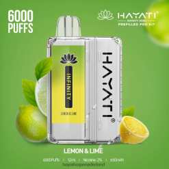 Hayati Infinity 6000 pod-kits Citroen limoen XX66X153 Hayati Vape Nederland