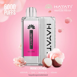 Hayati Infinity 6000 pod-kits roos lychee XX66X158 Hayati Store Nederland