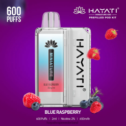 Hayati Miniature 600 podkits blauwe framboos XX66X30 Hayati Vape Near Me