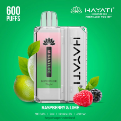 Hayati Miniature 600 podkits framboos & limoen XX66X43 Hayati Vape Nederland