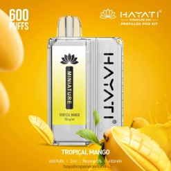 Hayati Miniature 600 podkits tropische mango XX66X49 Hayati Vape Shop