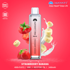 Hayati Pro Max wegwerpbaar aardbei banaan XX66X139 Hayati Vape Shop