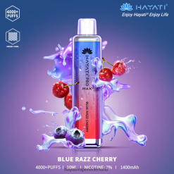 Hayati Pro Max wegwerpbaar blauwe razz-kers XX66X94 Hayati Vape Review