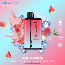 Hayati Pro Ultra wegwerpbare 15.000 trekjes watermeloen ijs XX66X214 Hayati Vape Review
